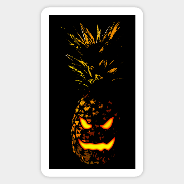 Halloween Pineapple Sticker by bronzarino